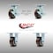 Service Caster 4 Inch Stainless Steel Polyurethane Caster Set with 2 Brakes/Swivel Lock 2 Rigid SCC-SS30S420-PPUB-TLB-BSL-2-R-2 - alternate 6